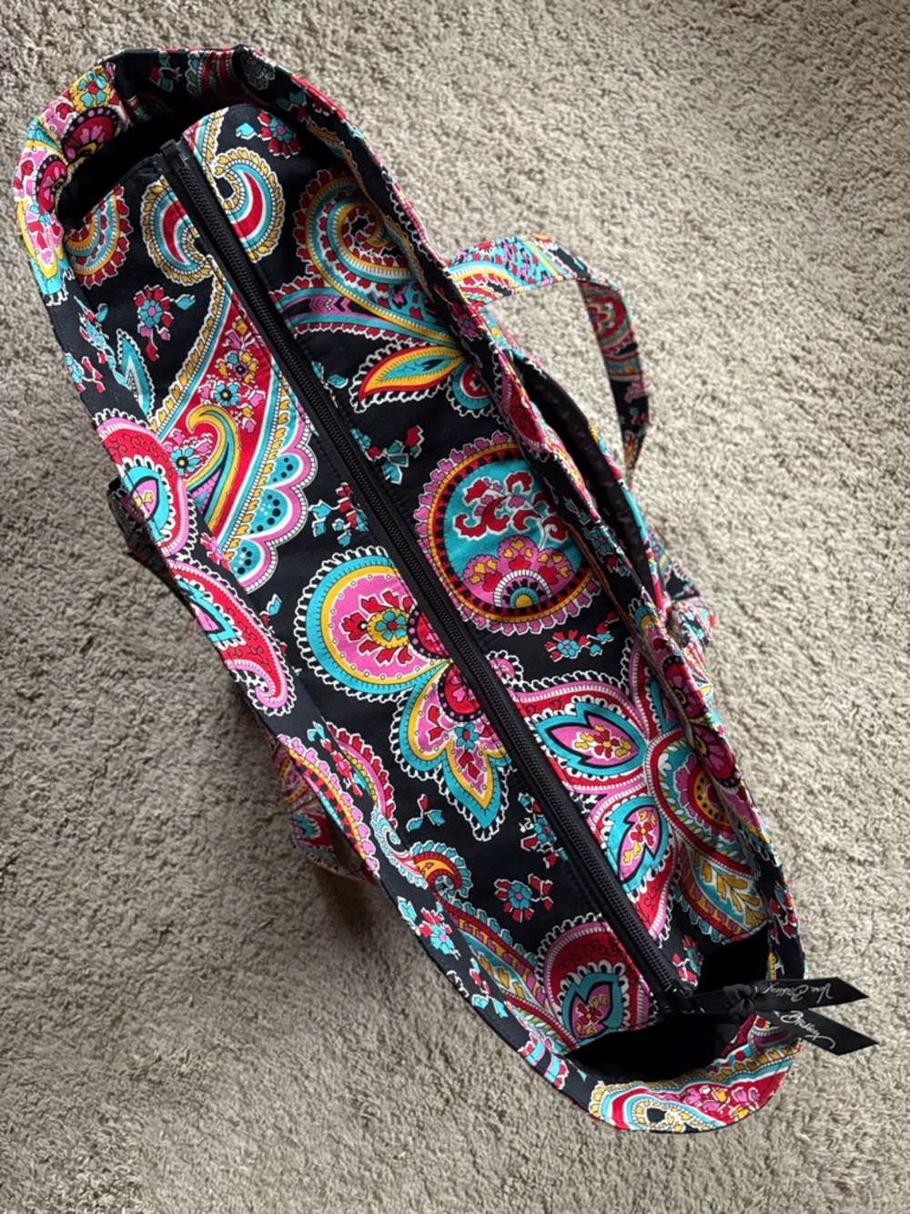 Vera Bradley large quilted tote - Parisian Paisley - Picture 6 of 9
